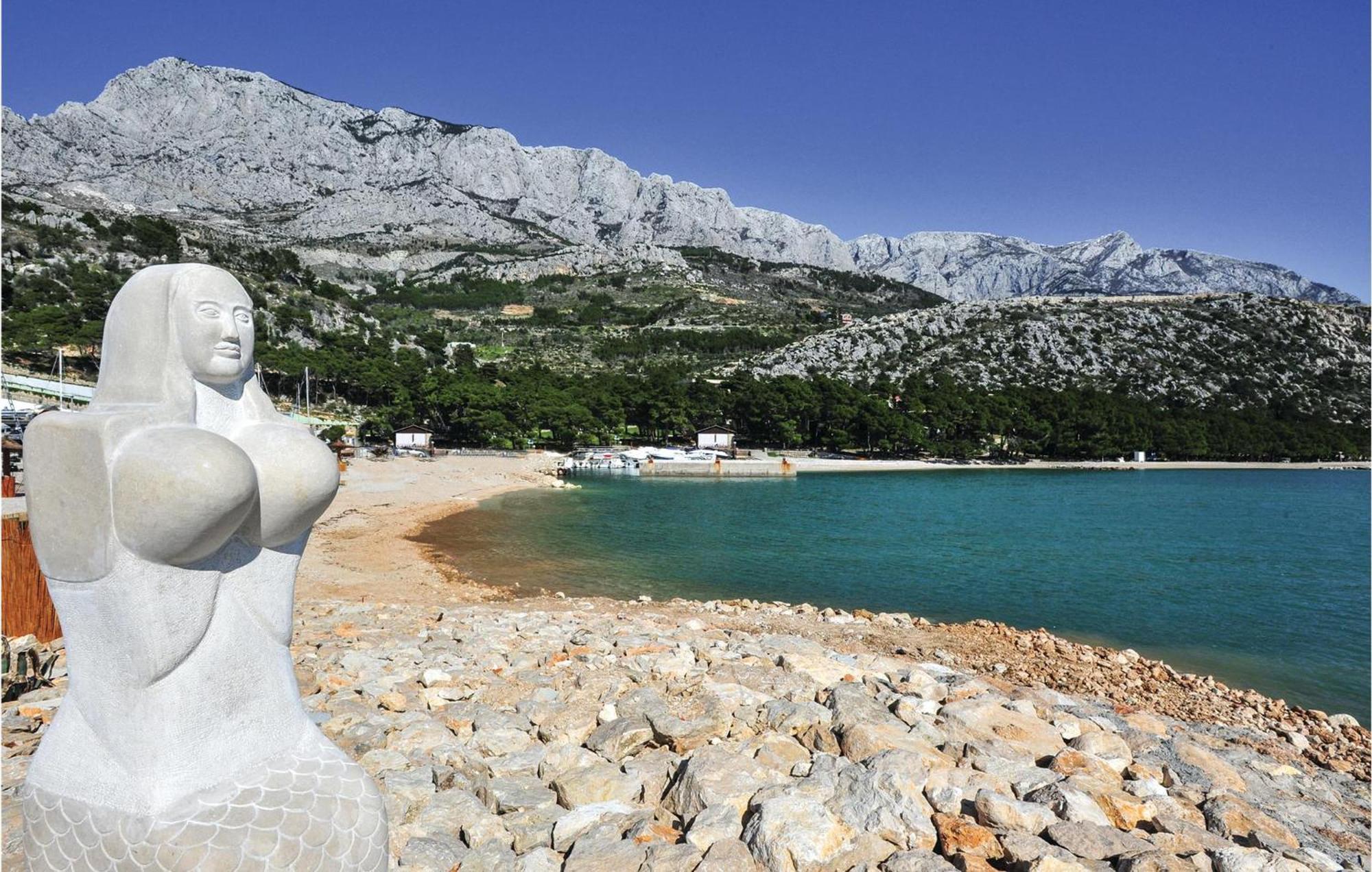 Nice Apartment In Krvavica With House Sea View Esterno foto